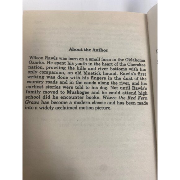 Where The Res Fern Grows Book by Wilson Rawls - Picture 5 of 5